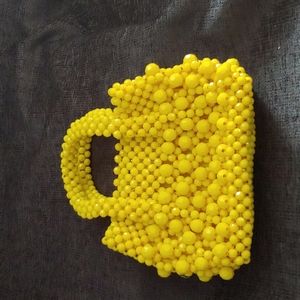 Plastic beaded purse